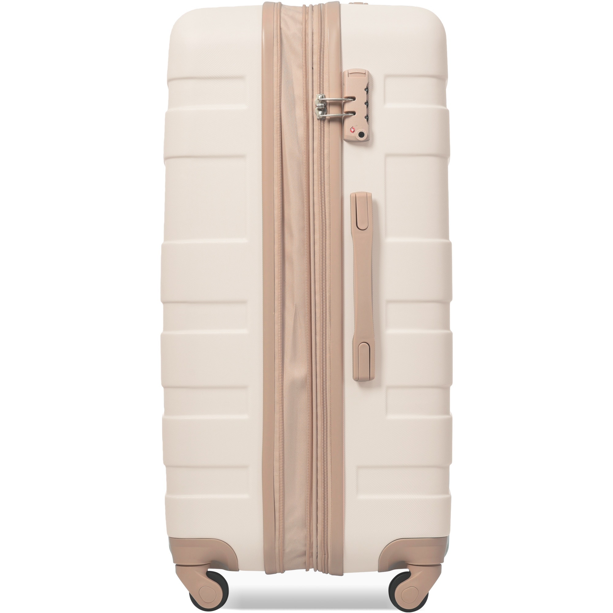Ivory Gold Luggage Expandable Hardshell Luggage Hardside Lightweight Durable Suitcase sets Spinner Wheels Suitcase w TSA Lock